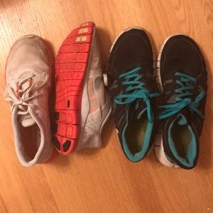 Nike sneakers; just the red/white ones